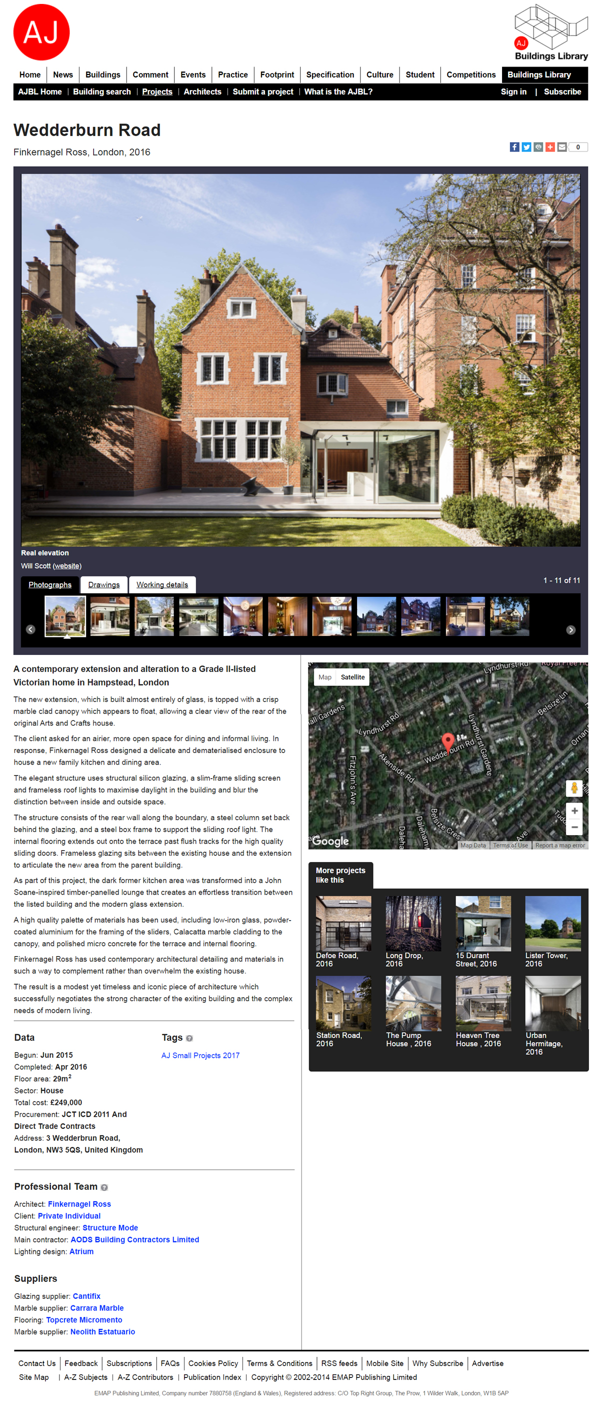 structural glass-extension cantilever roof arts craft house