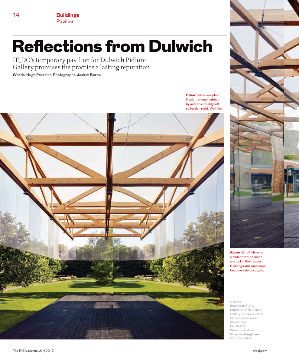 lightweight timber roof pavilion competition winner dulwich