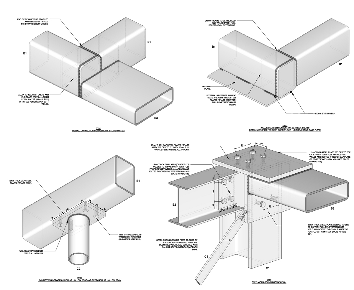 structural glass-extension cantilever roof arts craft house