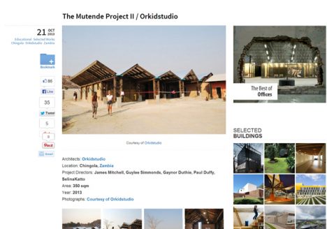 Arch Daily - Mutende, Zambia