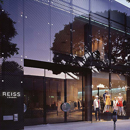 shop fashion refurbishment façade glass